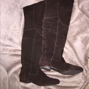 White mountain suede tall boots!